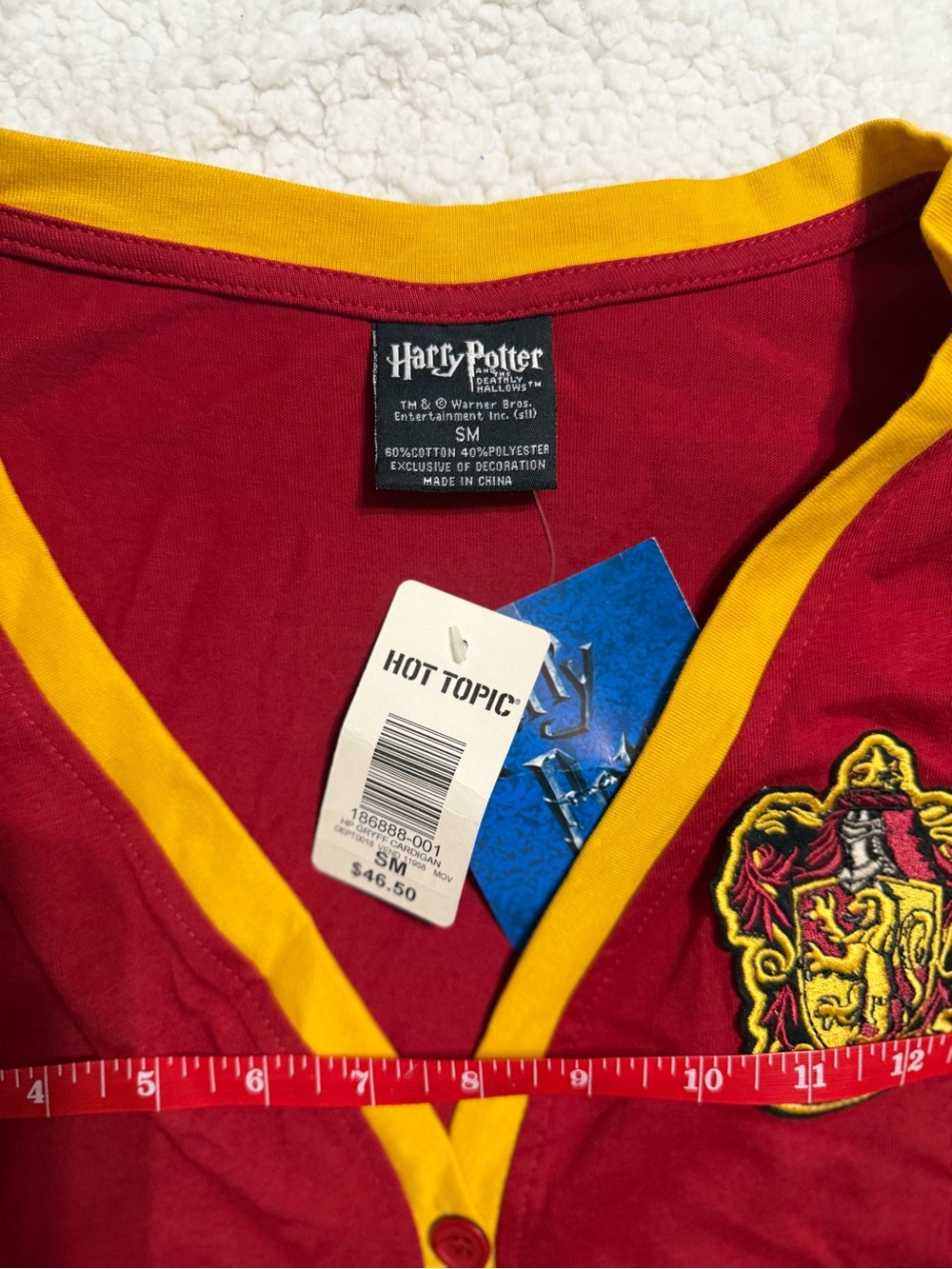 Harry Potter Gryffindor Cardigan from Hot Topic - Picture 5 of 7